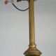 Antique pendant lamp with gold-coloured and ornate details and 3 fittings