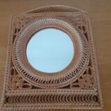 Wicker mirror