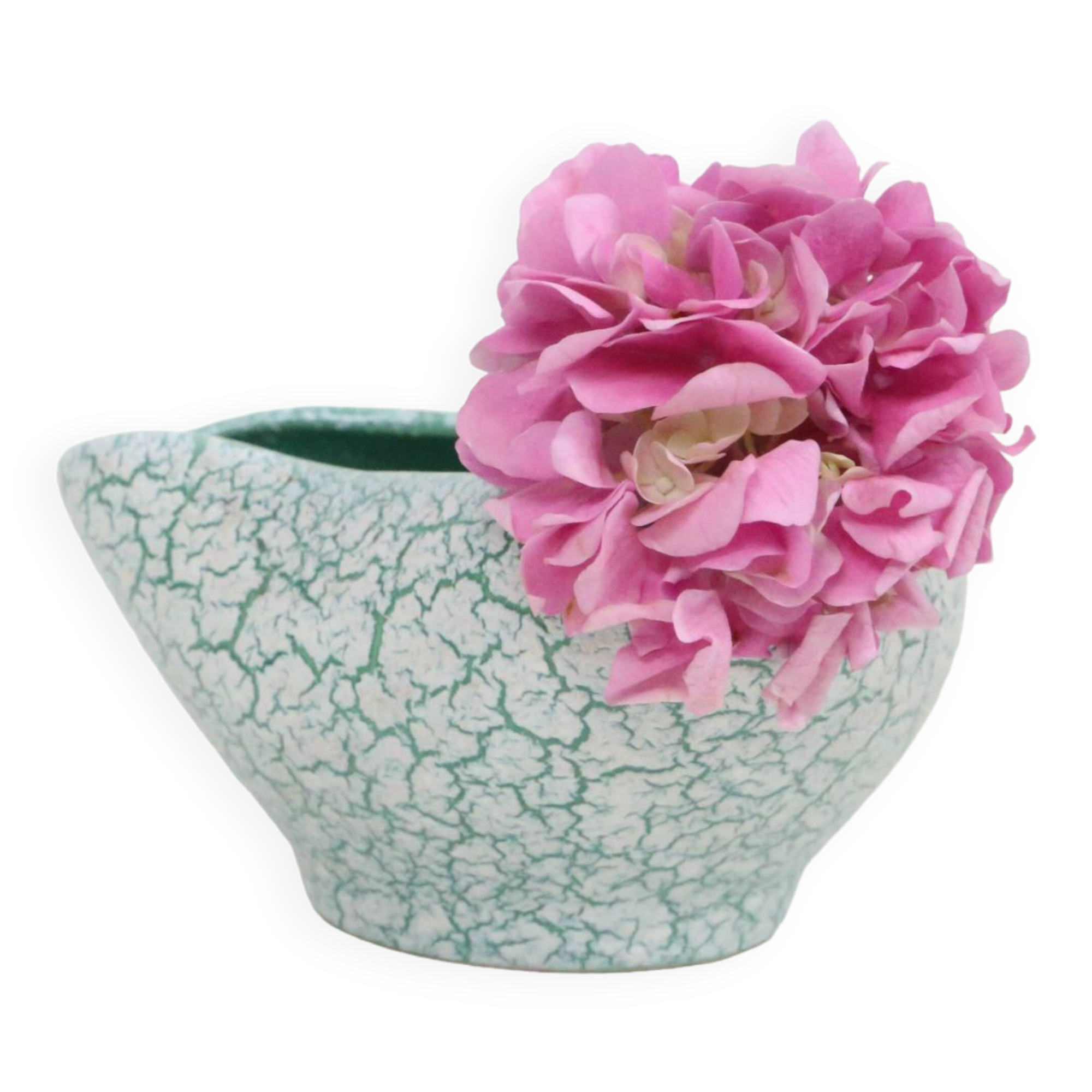 Old ceramic pot cover, attributed to De Bruyn, vintage