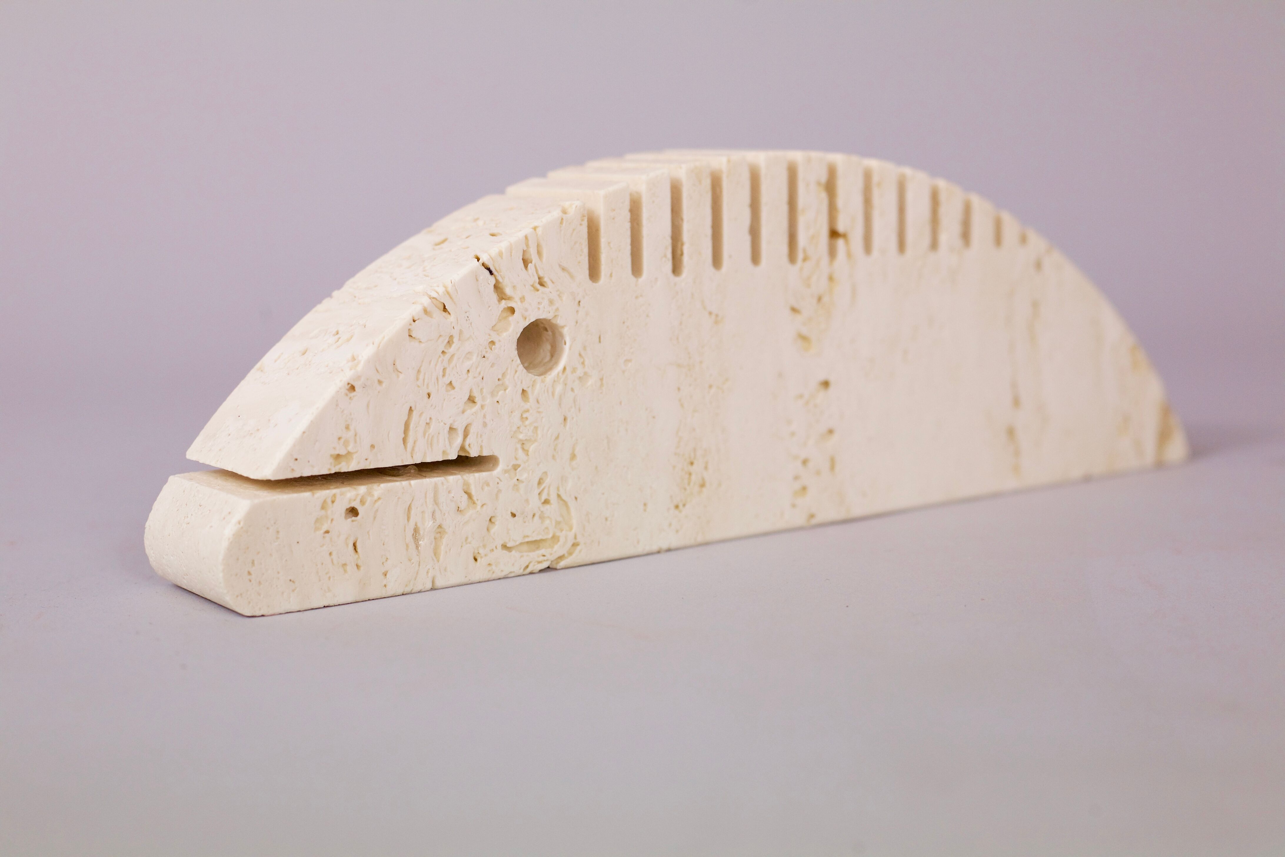 Fish of Fratelli Mannelli, travertine, Italy, circa 1970