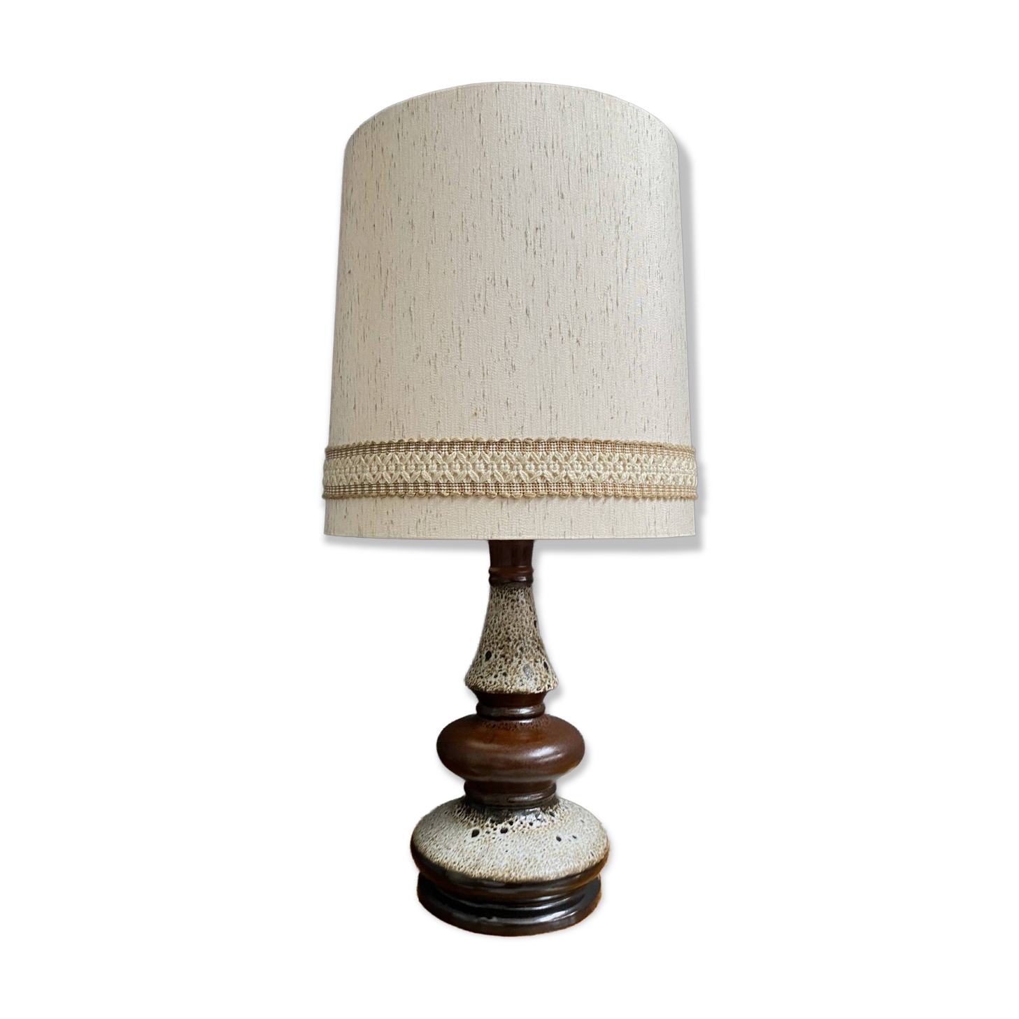 Lampe de table en céramique de Hustadt Leuchten années 1970