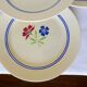 4 assiettes plates vintage de la manufacture de K&G Luneville modèle Mat en porcelaine 210742
