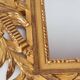 French gold mirror with a Louis XVI style pediment c. 1940/50 (95*54 cm)