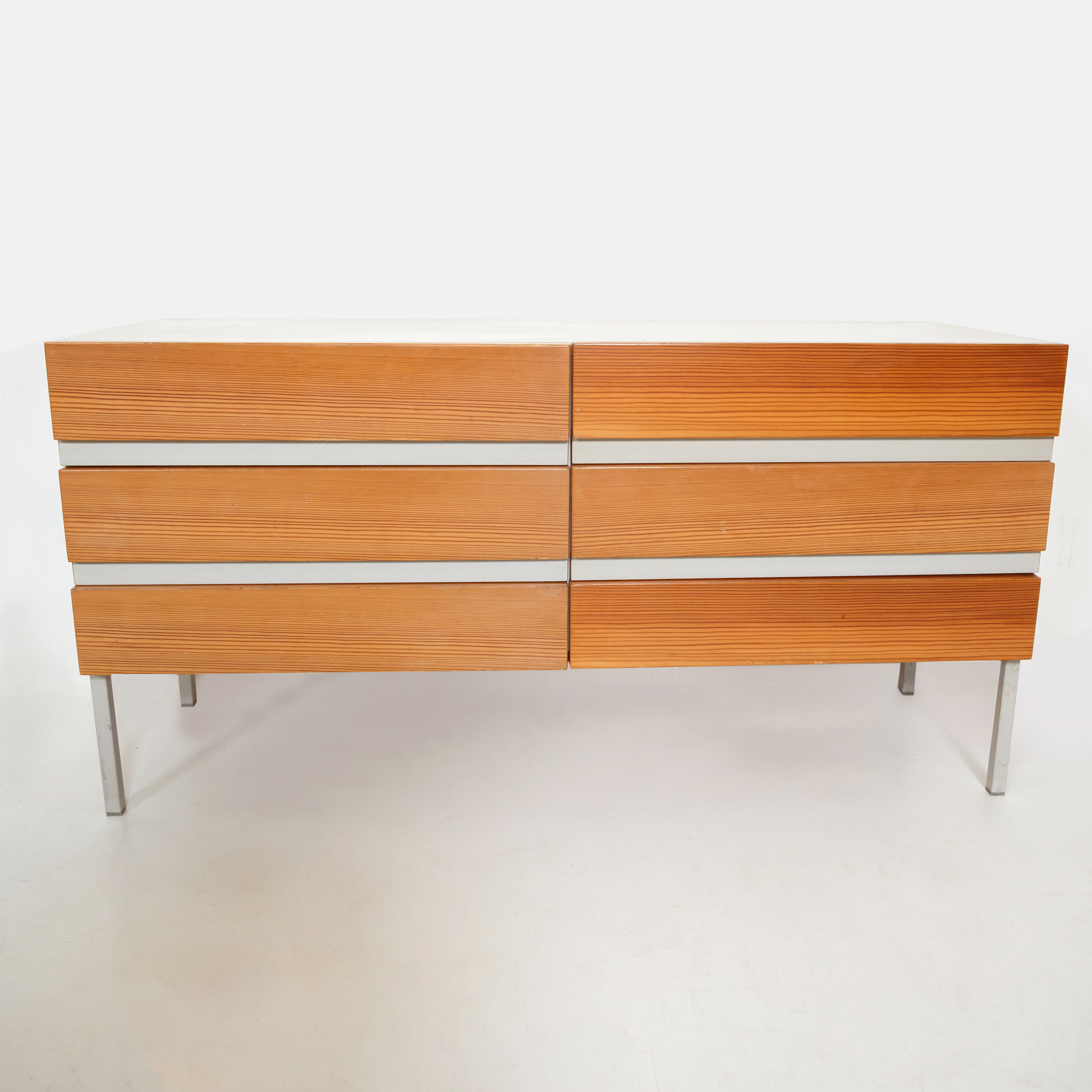 Vintage Interlübke set in light teak and white melamine