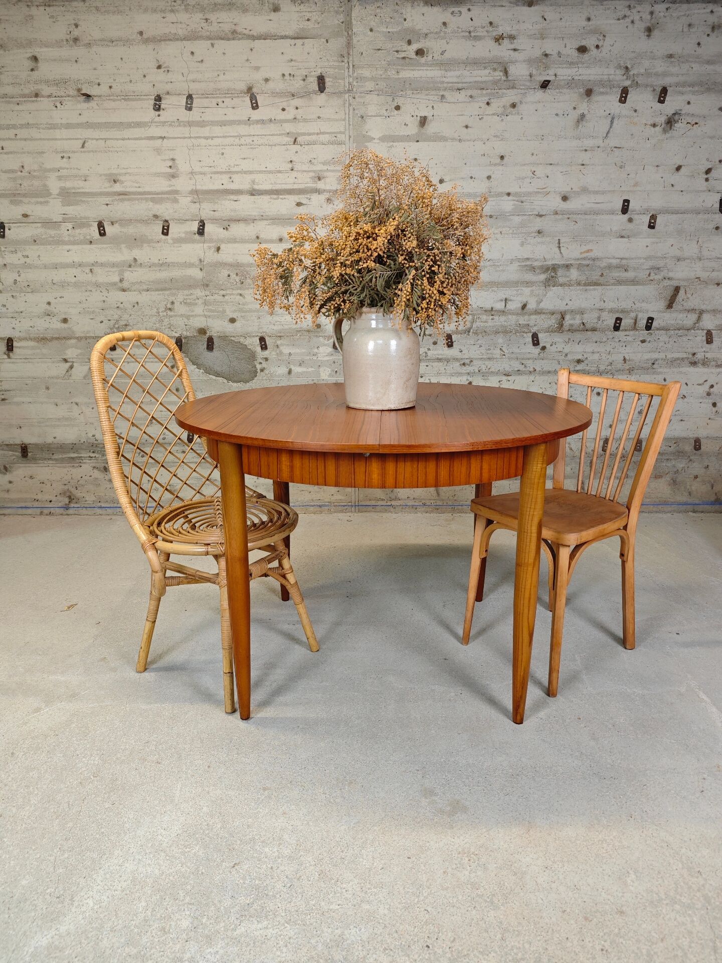 Table ronde extensible