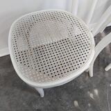 Chaise de salle à manger, canne en bois courbé, n°18, années 1970