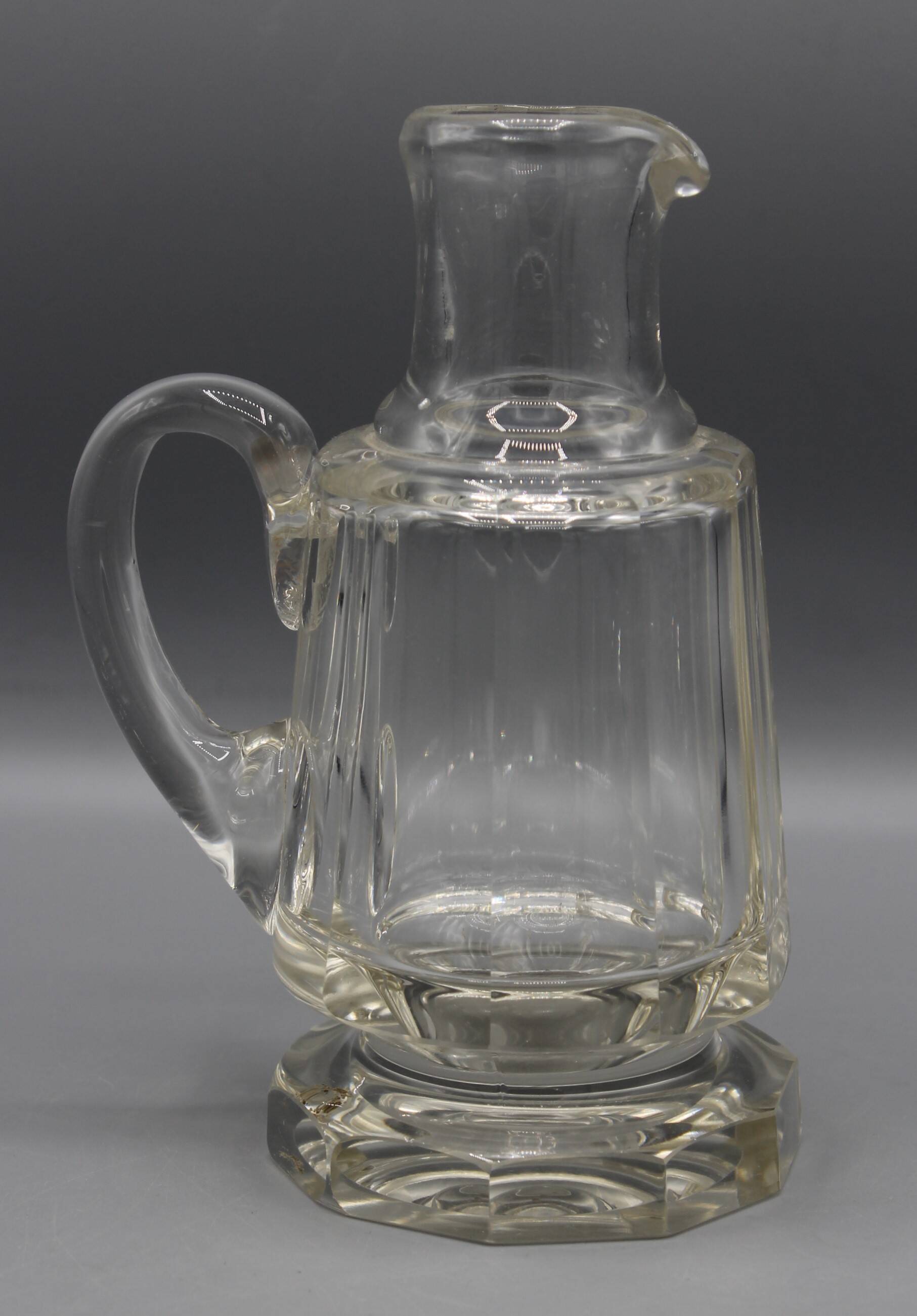 Old le creusot crystal carafe pitcher 19th century