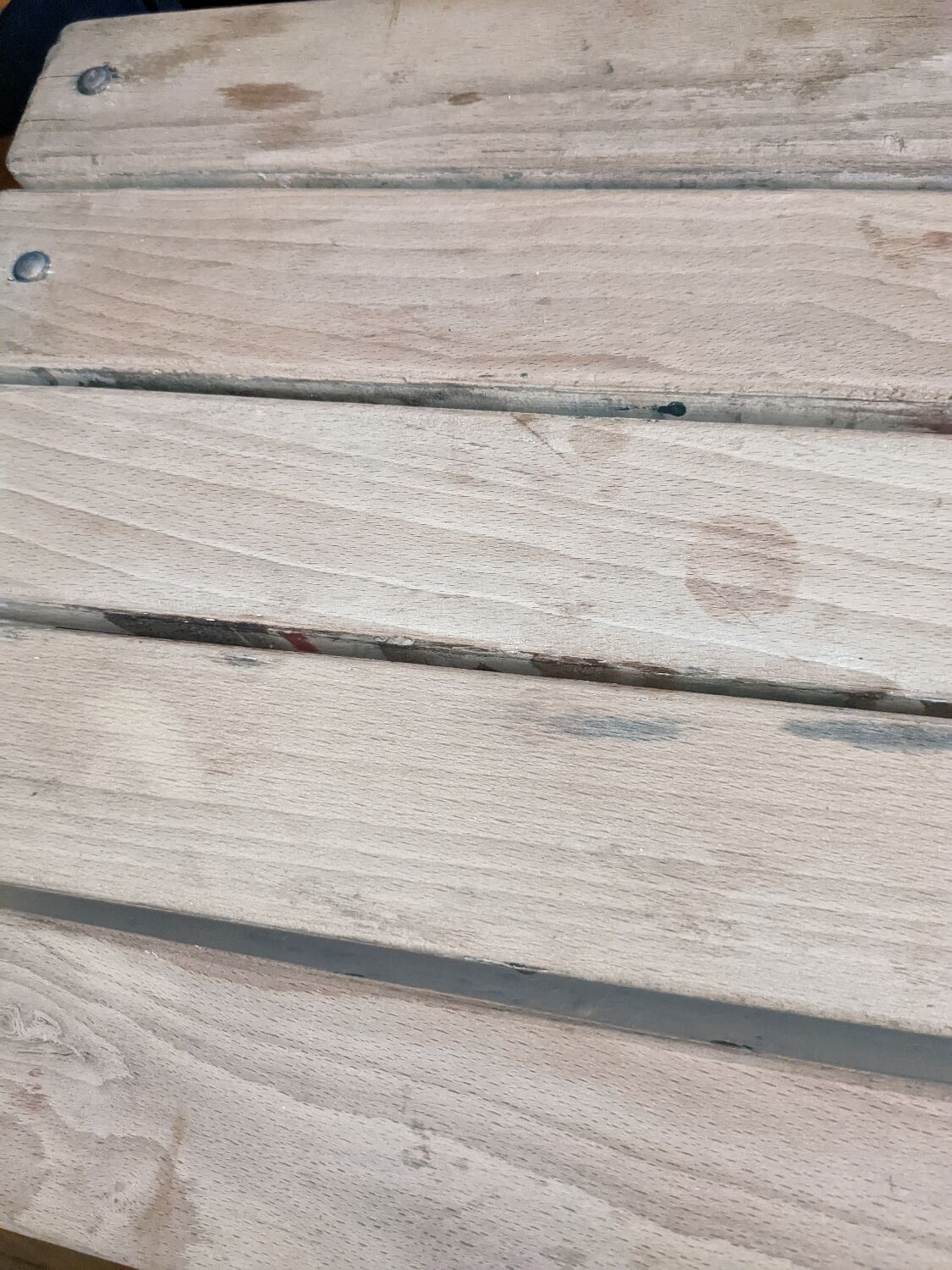 Large vintage school desk