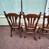 Set of 4 solid wood chairs