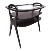 Midcentury side table serving tray vintage Hans Olsen 1950s