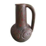 Brutalist pitcher vase in Campo Piannon orezza gres