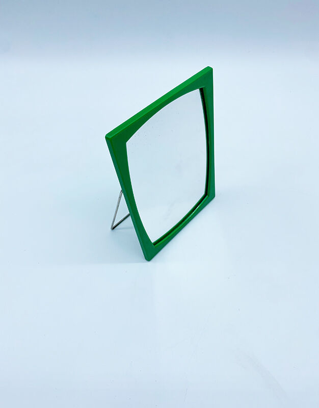 Green barber mirror
