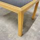 Italian rattan and glass table from the 1970s