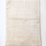 Moroccan Berber carpet blessed ouarain ecru plain 170x110cm