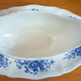 Saucière en porcelaine de Sarreguemines modèle Romantic