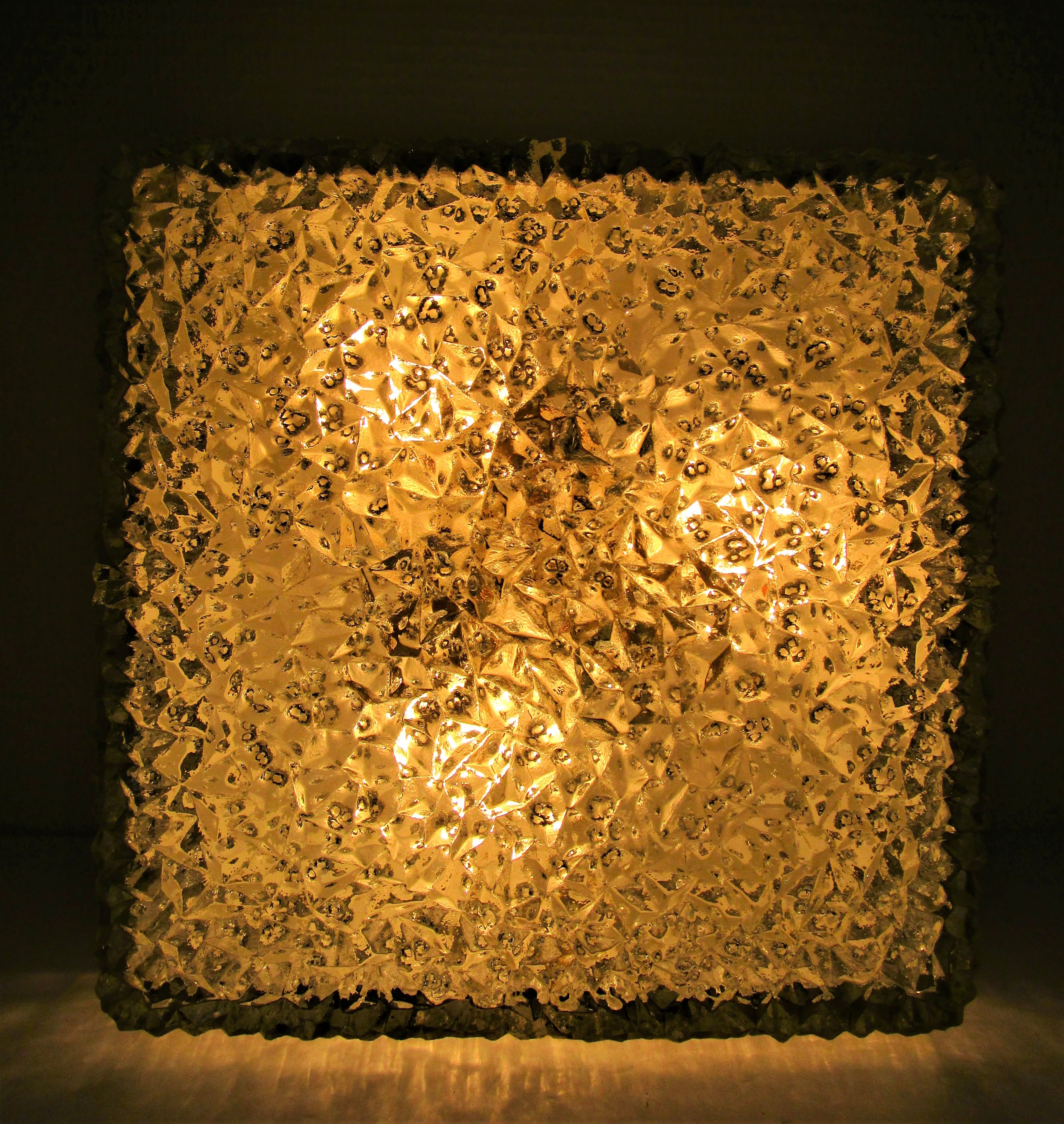 Apply Holophane XL square thick molded glass design 60 / 70 33 cmx33 cm