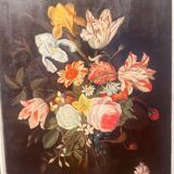 Still life painting on canvas