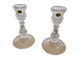 Lot bougeoirs cristal