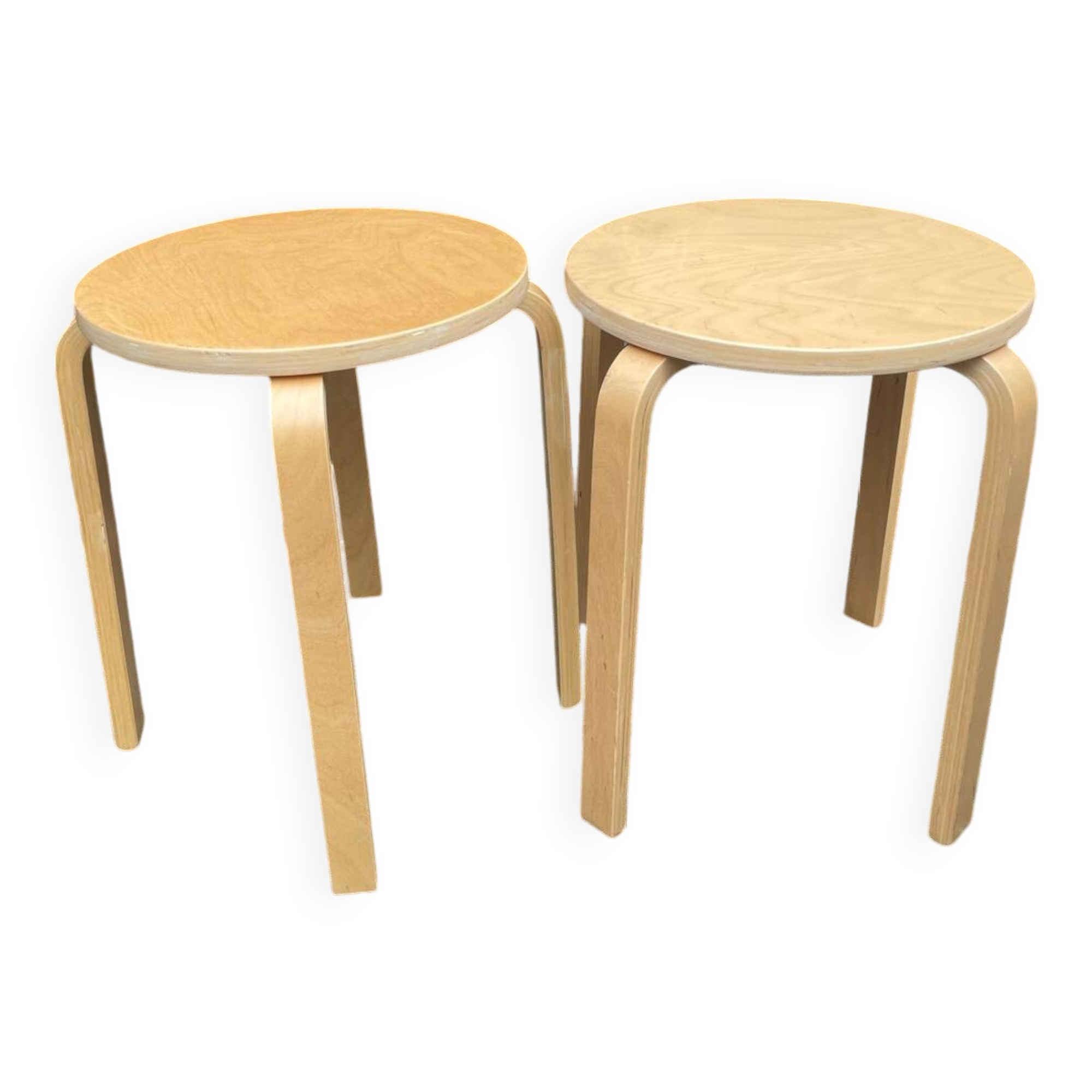 Pair of vintage IKEA Frosta stools