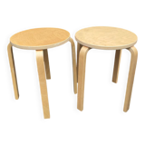 Pair of vintage IKEA Frosta stools