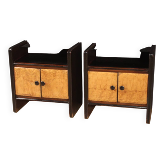 Paire de tables de chevet de style Art Déco