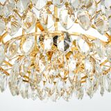 Lustre Bakalowits in brass and crystal glass, Austria, 1960s