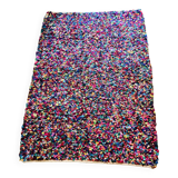 Tapis Rag Rug morceaux de tissus multicolores