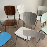 11 vintage Formica chairs