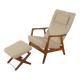 Fauteuil ROCK SIËSTA avec pouf, Adolf Relling & Torbjørn Bekken