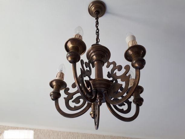 Wrought iron chandelier