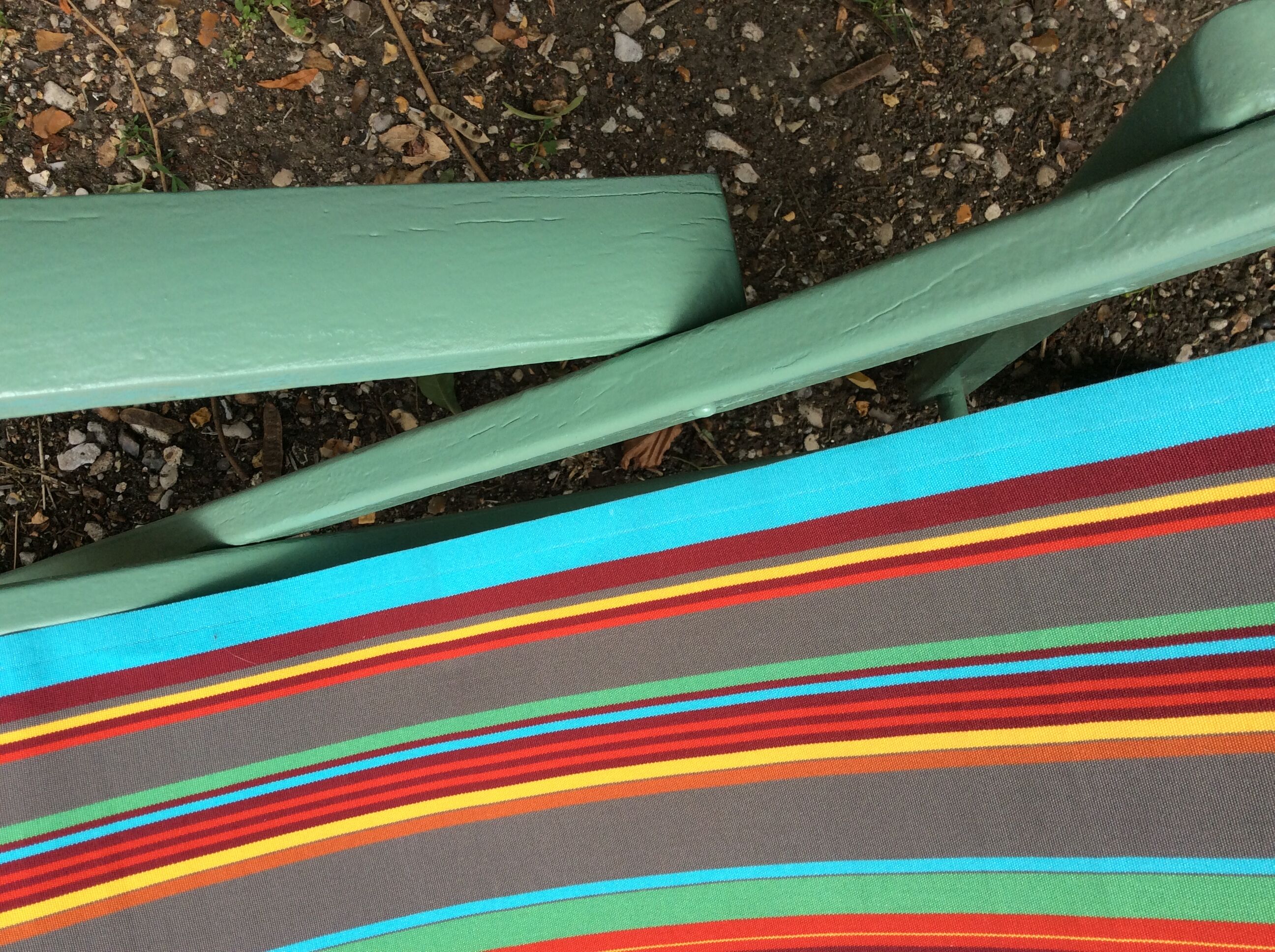 Long chairs of the 60 years green (pair)