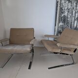 Pair of modernist armchairs by Reinhold Adolf for COR, 1970.