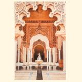 Drawing. paint. Arab mosque. Islamic art. Arabic art.