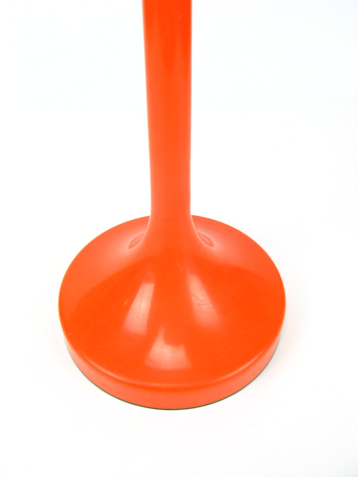 Orange standing ashtray