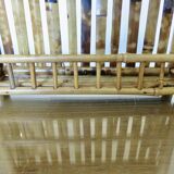 Wall mail holder bamboo mail storage 50s