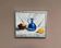 Oil on canvas "Still life with blue bottle" by unknown, vintage & framed