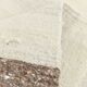 Cream & Brown Large Kilim Rug, 255x313Cm