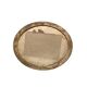 Art Deco oval frame in gilded stucco and wood