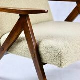 Vintage beige boucle model b-310 armchair, 1970s