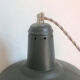 Suspension enamelled khaki lampshade