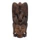 Sculptural Mask Wood - Face & Royal Cobra (Naga) - Tribal Art Indonesia