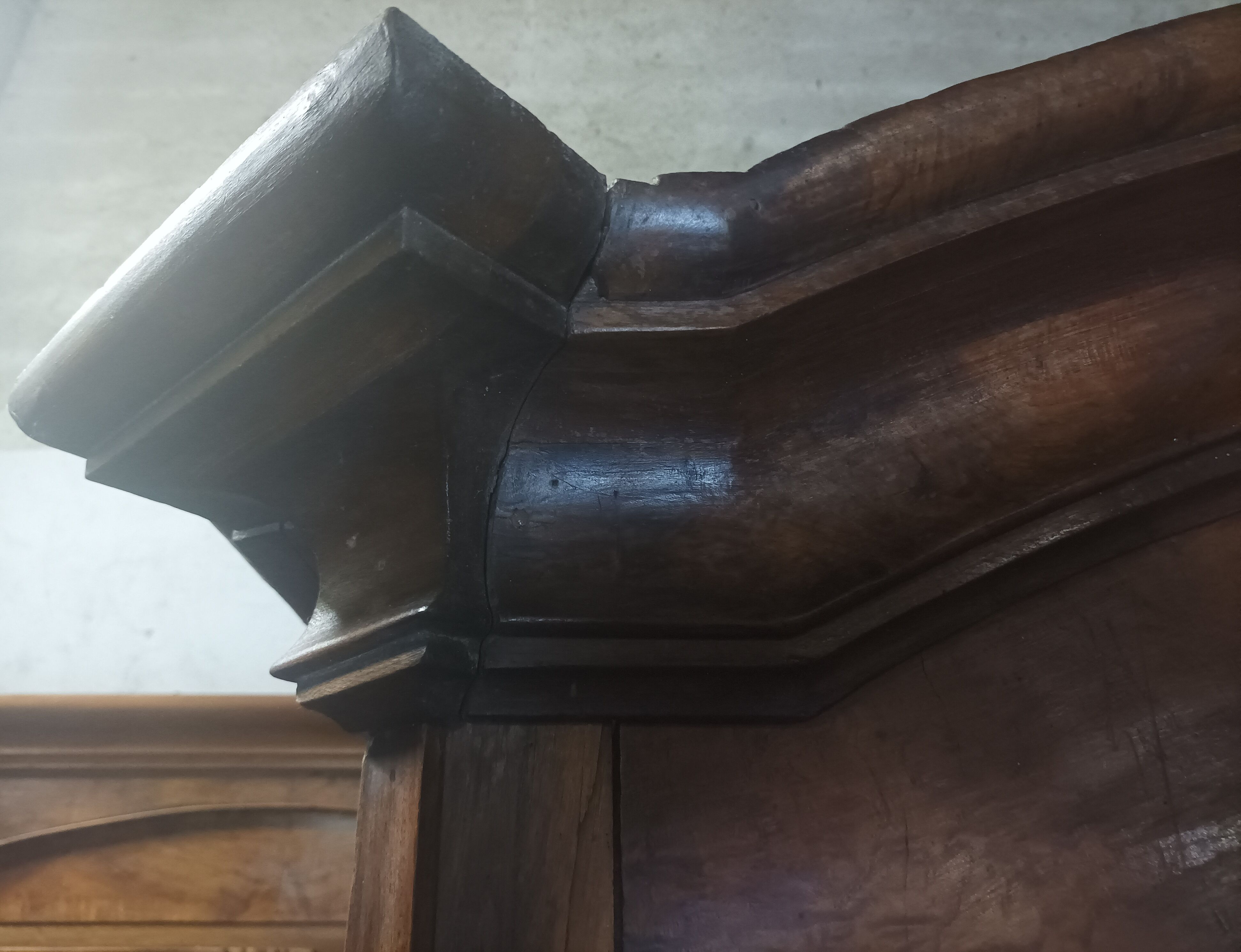 Transition wardrobe in 18th century walnut