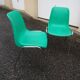Série de 4 chaises vintage signées design italien années 70