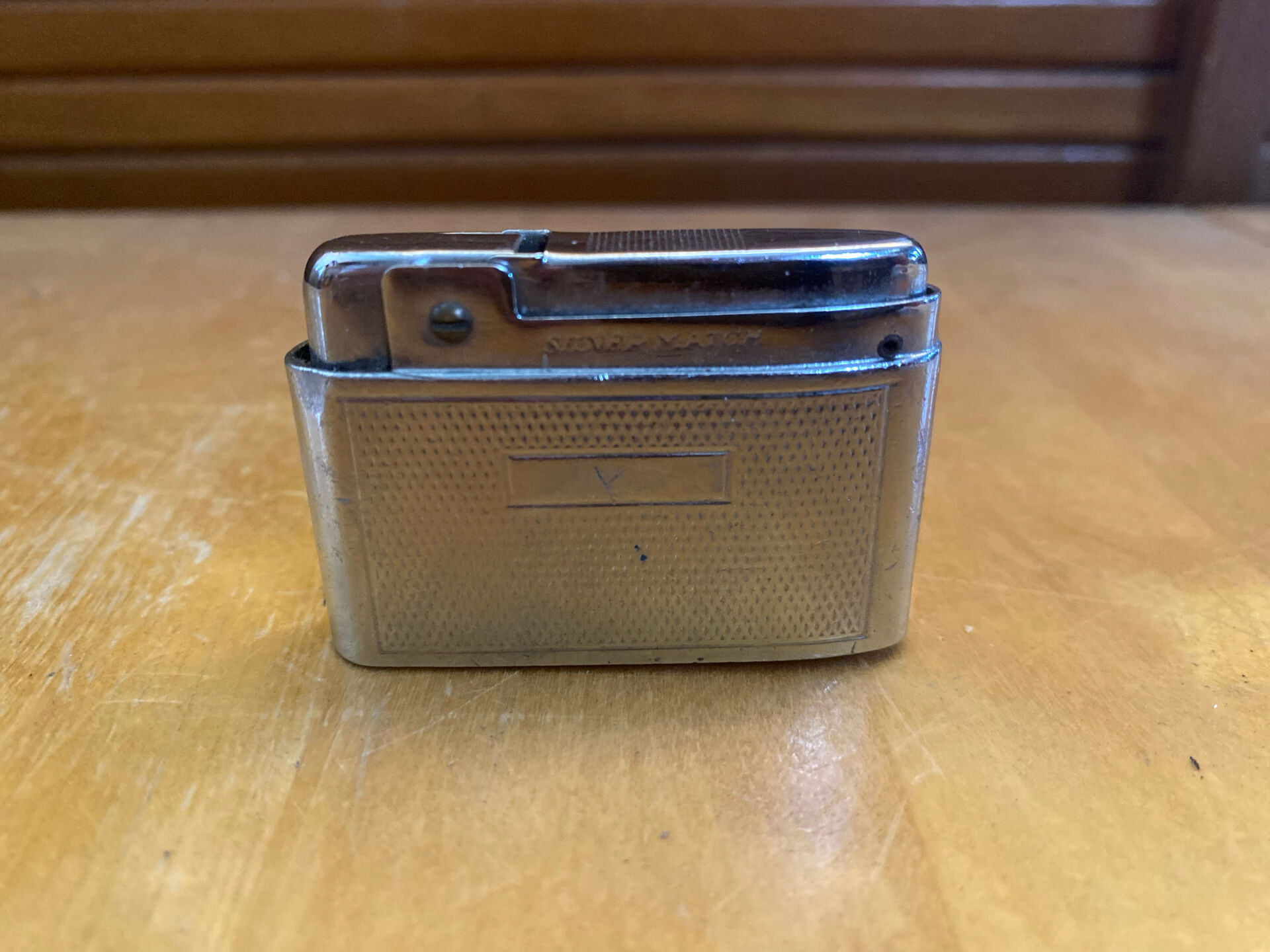 Vintage Silver Match Metal Lighter from the 1970s #E270