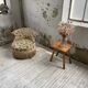 Fauteuil napoléon fleuri XIXème