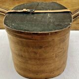 Old bent wood fur hat box