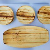 13-piece vintage fish service 1970