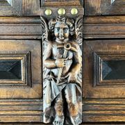 Antique carved wooden buffet in Renaissance style, late 18th / early 19th century.