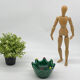 Dish, tray, aperitif server, ceramic, vintage, green, picks,