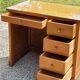 Office of the 50s in blond oak 1 box 5 drawers